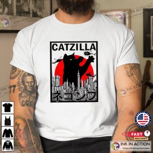 Catzilla King Of Pawster Paws Shirt Cat Kitten Pet Lover Meme Gift