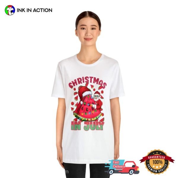 Christmas Watermelon Tropical Christmas T-shirt