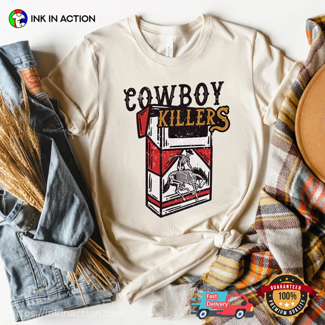 Cigarette Howdy Skeleton Cowboy Killers Shirt