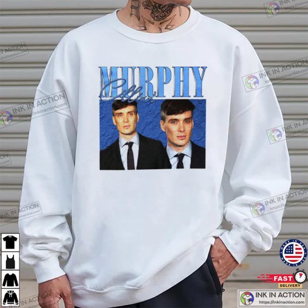 Cillian Murphy Shirt 90s Crewneck Retro Vintage T-Shirt