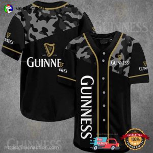 Classic Camouflage Guinness Baseball Jersey