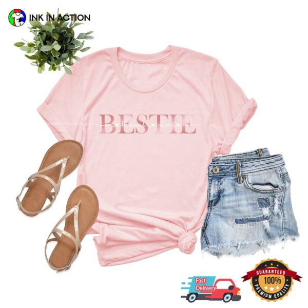 Custom Name Bestie Shirts Personalized Gift For Best Friend