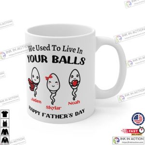 Custom Sperm Mug Funny Dad Gifts