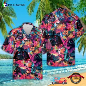 Darth Vader Star Wars Synthwave Hawaiian Shirts Summer Beach Gift
