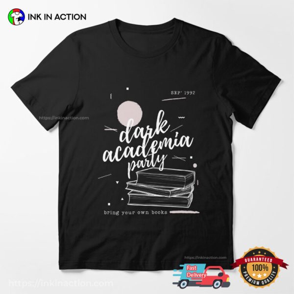 Dark Academia Party Reading Book Shirt