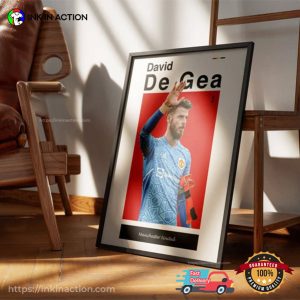 David De Gea Manchester United wall print art Poster 3 Ink In Action