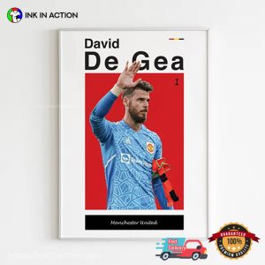 David De Gea Manchester United wall print art Poster 4 Ink In Action