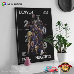 Denver Nuggets 2023 NBA Champions Poster