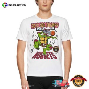 Denver Nuggets Homage Nba Finals Champions Nba X TMNT T Shirt 1