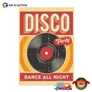 Disco Party dance all night Night Club Pop Art retro poster 2