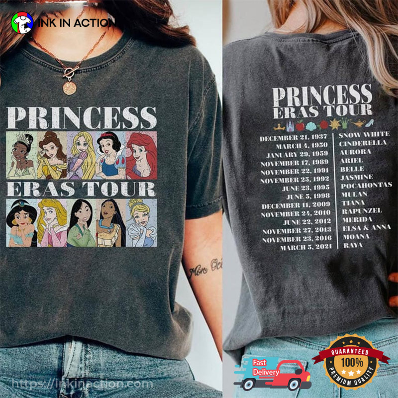 Disney Princess Eras Tour Vintage Shirt