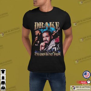 Drake Champagne Papi T Shirt drake merchandise 2 Ink In Action
