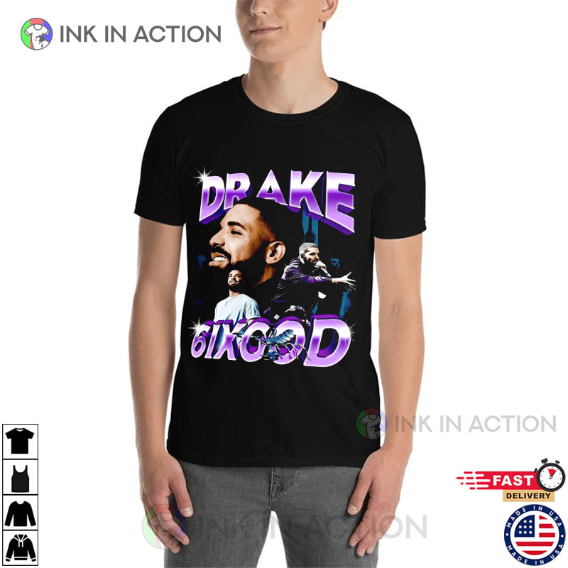 Drake Rapper 90s Classic Graphic T-Shirt Iconic Drake Rap Tribute