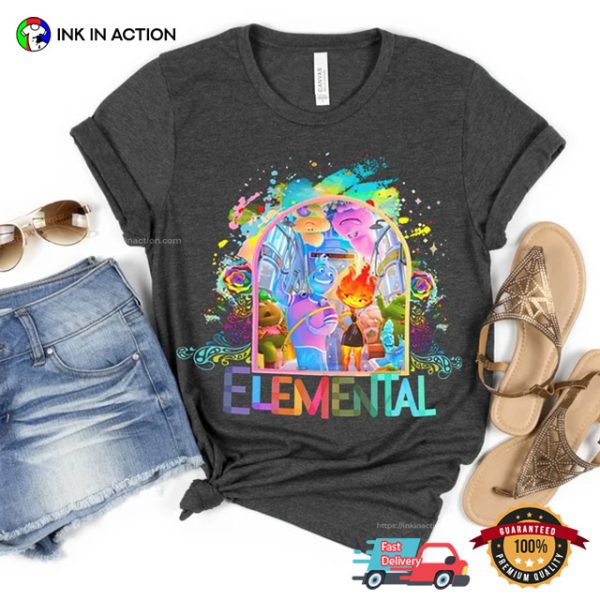 Elemental Cartoon 2023 Disney Shirt