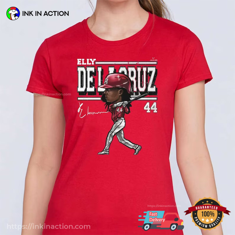 Elly De La Cruz 44 Cincinnati Reds Shirts - Ink In Action