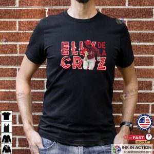 Elly De La Cruz Tee cincinnati reds baseball Shirt 2 Ink In Action