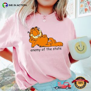 Enemy Of The State funny garfield Shirt 3