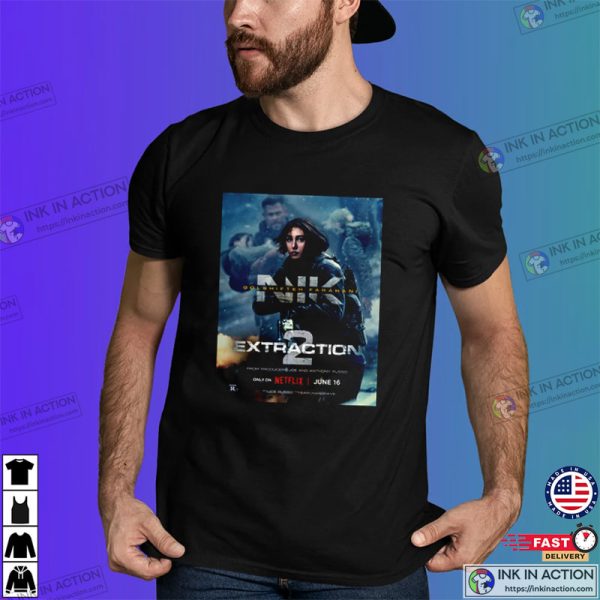 Extraction 2 Posters Chris Hemsworth Netflix Movie T-shirt