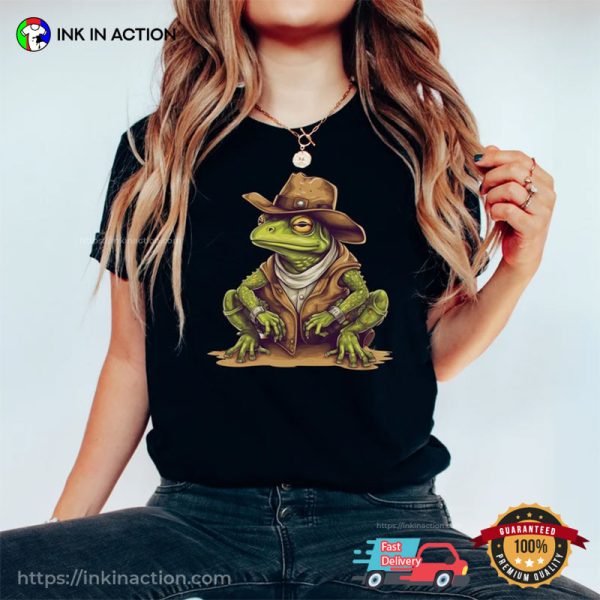Frog Lover Cowboy Frog T-shirt