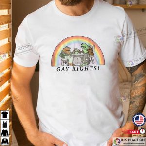 Frog Toad Say Gay Rights LGBT Pride Proud T Shirt 2 Ink In Action