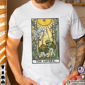 Frog Toad The Lovers Tarot Card T Shirt 2 Ink In Action