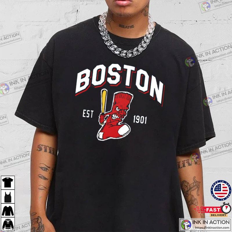 Vintage Boston Red Sox Baseball Sport Team Funny T-shirt Gift Fan S-3XL 