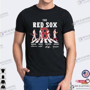 Funny The Boston Red Sox Abbey Road Signatures T shirt 1 Ink In Action