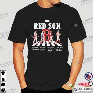Funny The Boston Red Sox Abbey Road Signatures T shirt 2 Ink In Action
