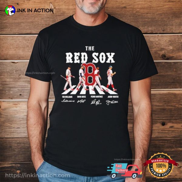 Funny The Boston Red Sox Abbey Road Signatures T-shirt