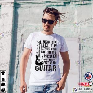 Funny guitar quotes musical t shirts Ink In Action