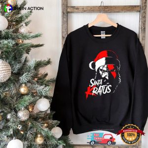 God Of War Ragnarok Kratos Santa Kratus Funny Christmas T-shirt