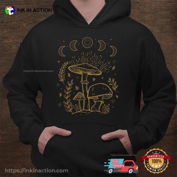 Goblincore Aesthetic Dark Academia Mushroom Shirt