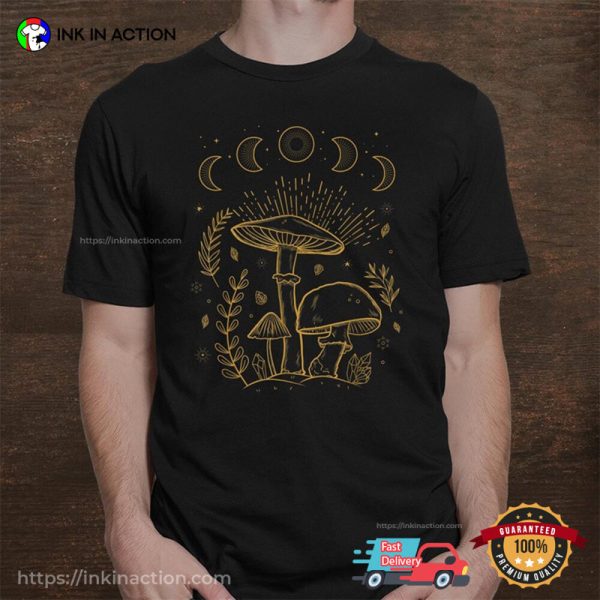 Goblincore Aesthetic Dark Academia Mushroom Shirt