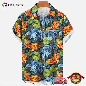 Goldfish Hawaiian Outfit For Men, Tropical Shirts For Women