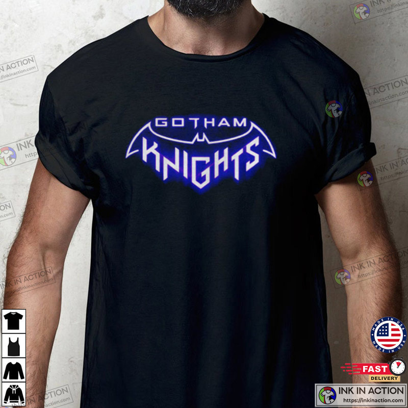 Gotham Knights Logo Shirt In Action - Ink