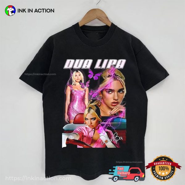 Hot Vintage Dua Lipa Concert 90s Style Graphic Shirt