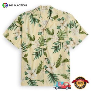 Hibiscus Garden Cream Hawaiian Shirt