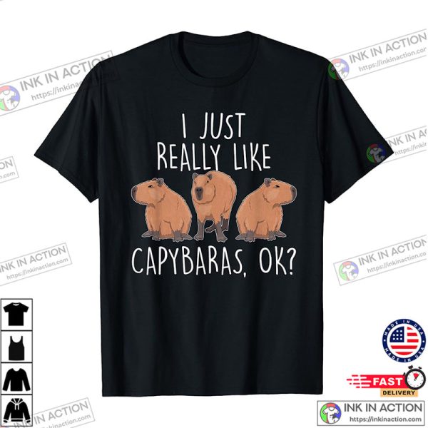 I Just Really Like Capybaras Ok, Capybara Zoo T-Shirt