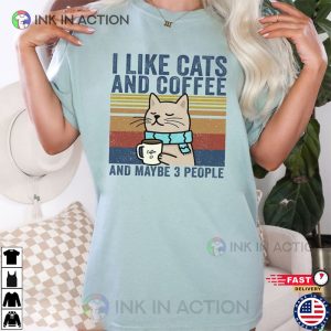 I Like Cats And Coffee Shirt gifts for cat lovers 2