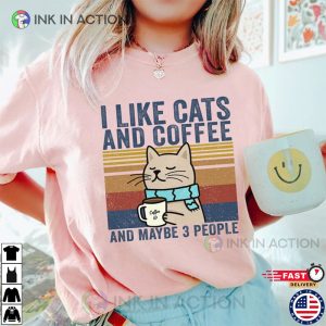 I Like Cats And Coffee Shirt gifts for cat lovers 3