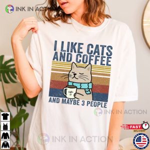 I Like Cats And Coffee Shirt gifts for cat lovers 5