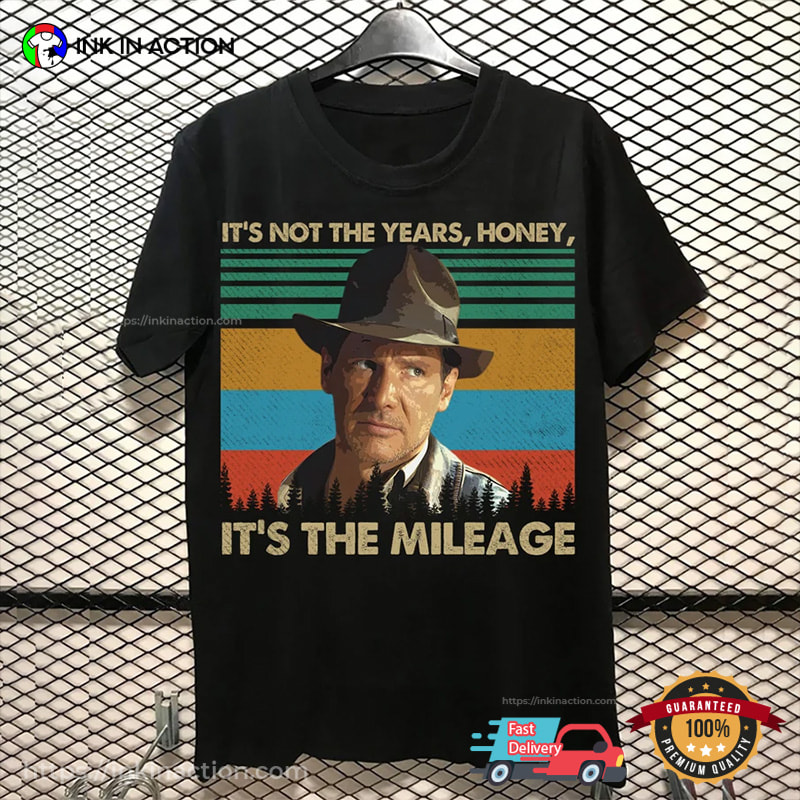 Men's Raiders Of The Lost Ark It's Not The Years Honey It's The Mileage Gold  T-shirt : Target