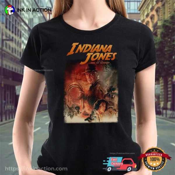 Indiana Jones And The Dial Of Destiny Poster Shirt, Indiana Jones Shirt