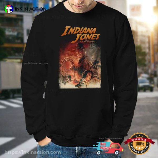 Indiana Jones And The Dial Of Destiny Poster Shirt, Indiana Jones Shirt