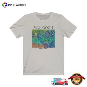 Irises van gogh artwork Shirt 3 Ink In Action