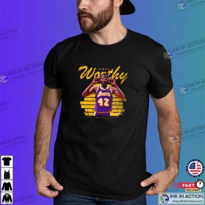 James Worthy Lakers Basketball T-shirt