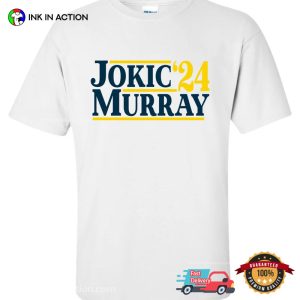 Jokic Murray 24 Denver miami heat basketball Shirt 3 Ink In Action