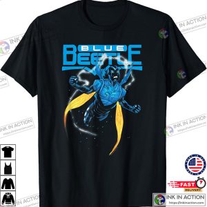 Justice League Blue Beetle T Shirt 4 Ink In Action