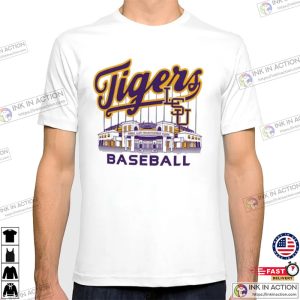 LSU Tigers Alex Box Stadium Baseball T Shirt 1 Ink In Action