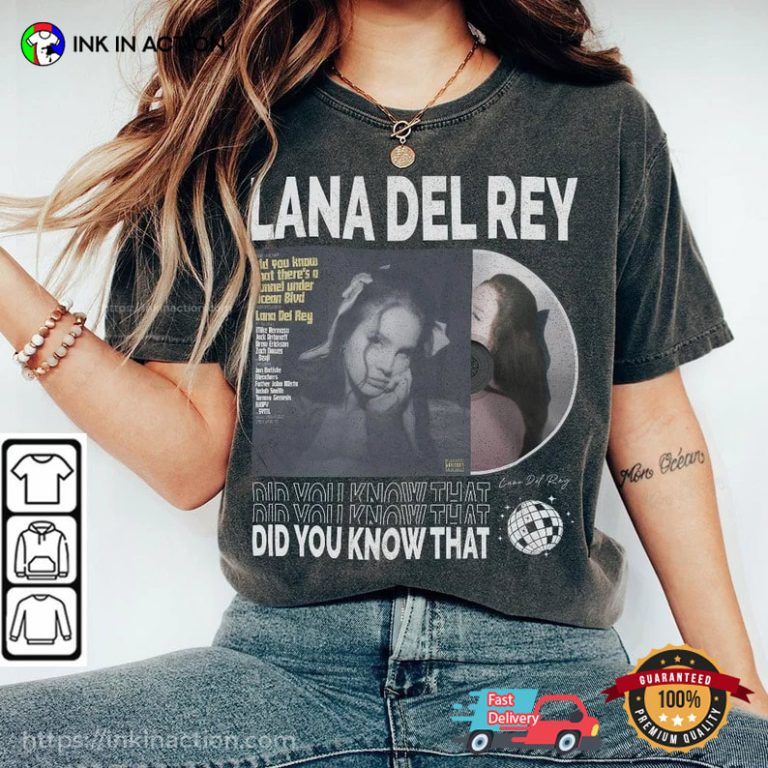 Lana Del Rey Music Album Did You Know That World Tour 2023 - Ink In Action